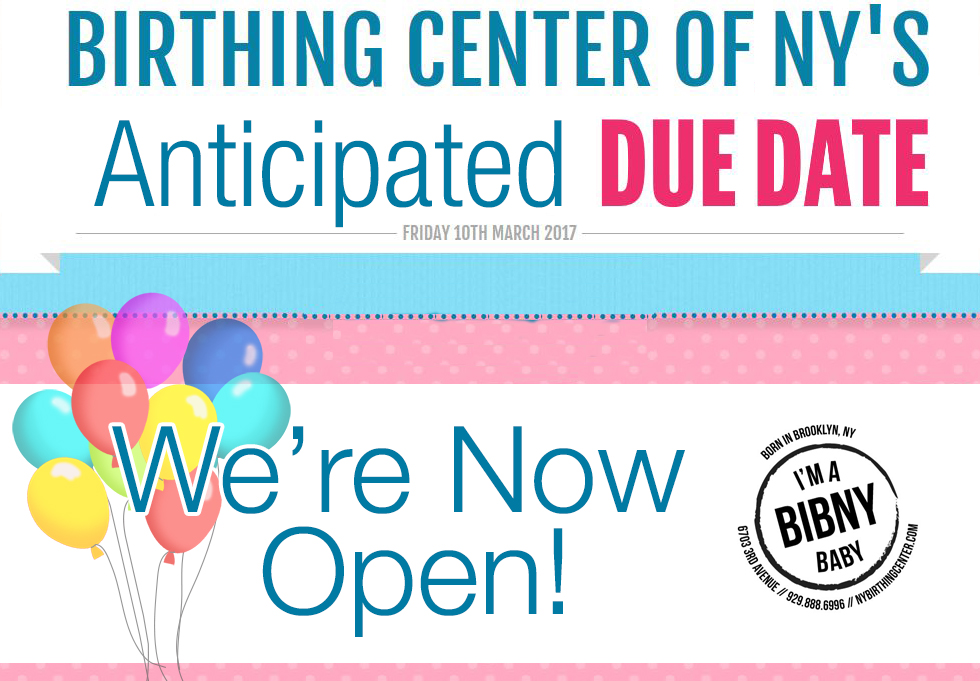 The Birthing Center of NY is open!