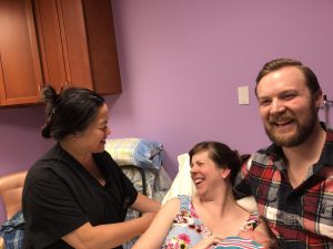 All smiles before the baby is born
