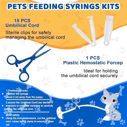 Whelping Supplies Kit 52 Pieces Puppy Kitten Newborn Birth Feeding Bottle Scale