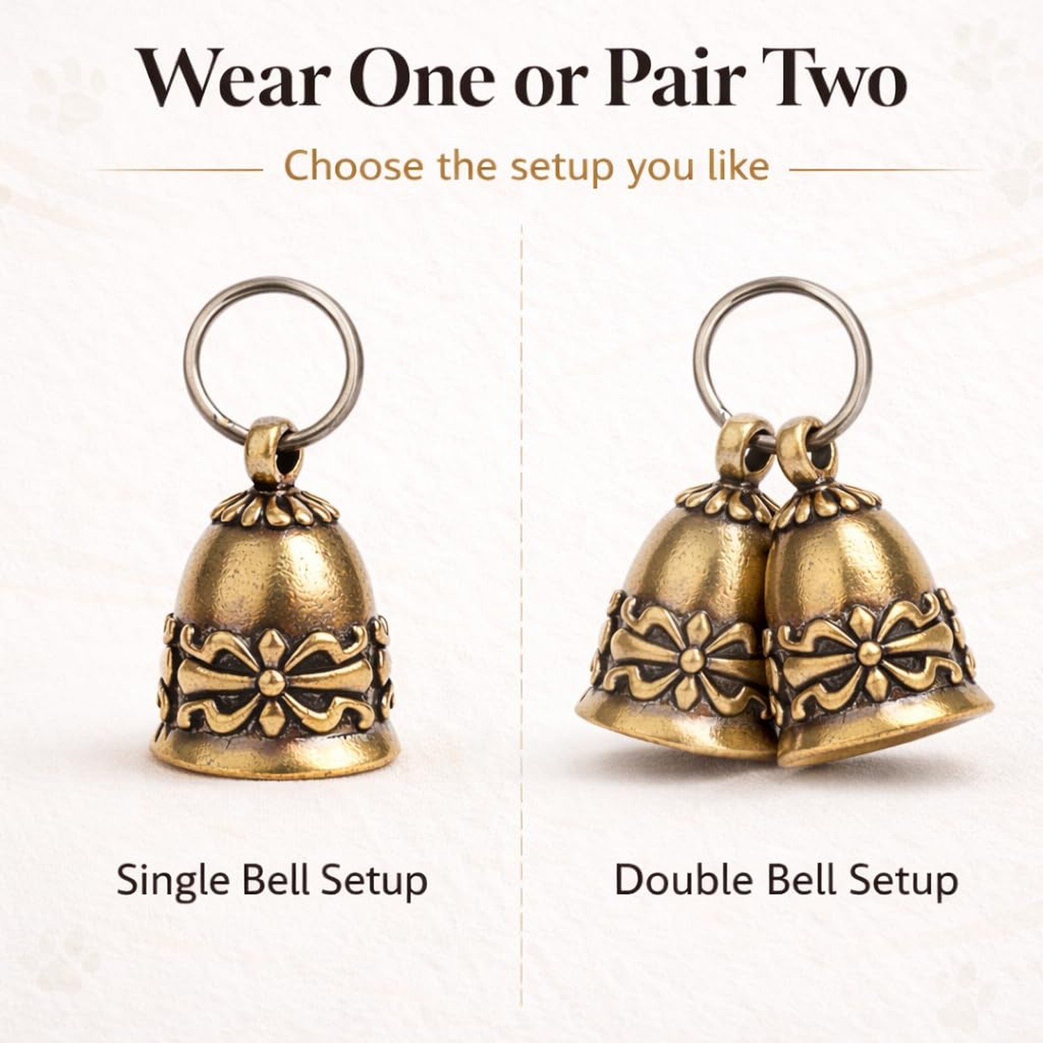 kcrygogo Copper Collar Bell for Small Pet, 0.7 inch Bell for Cats and Dogs,No…