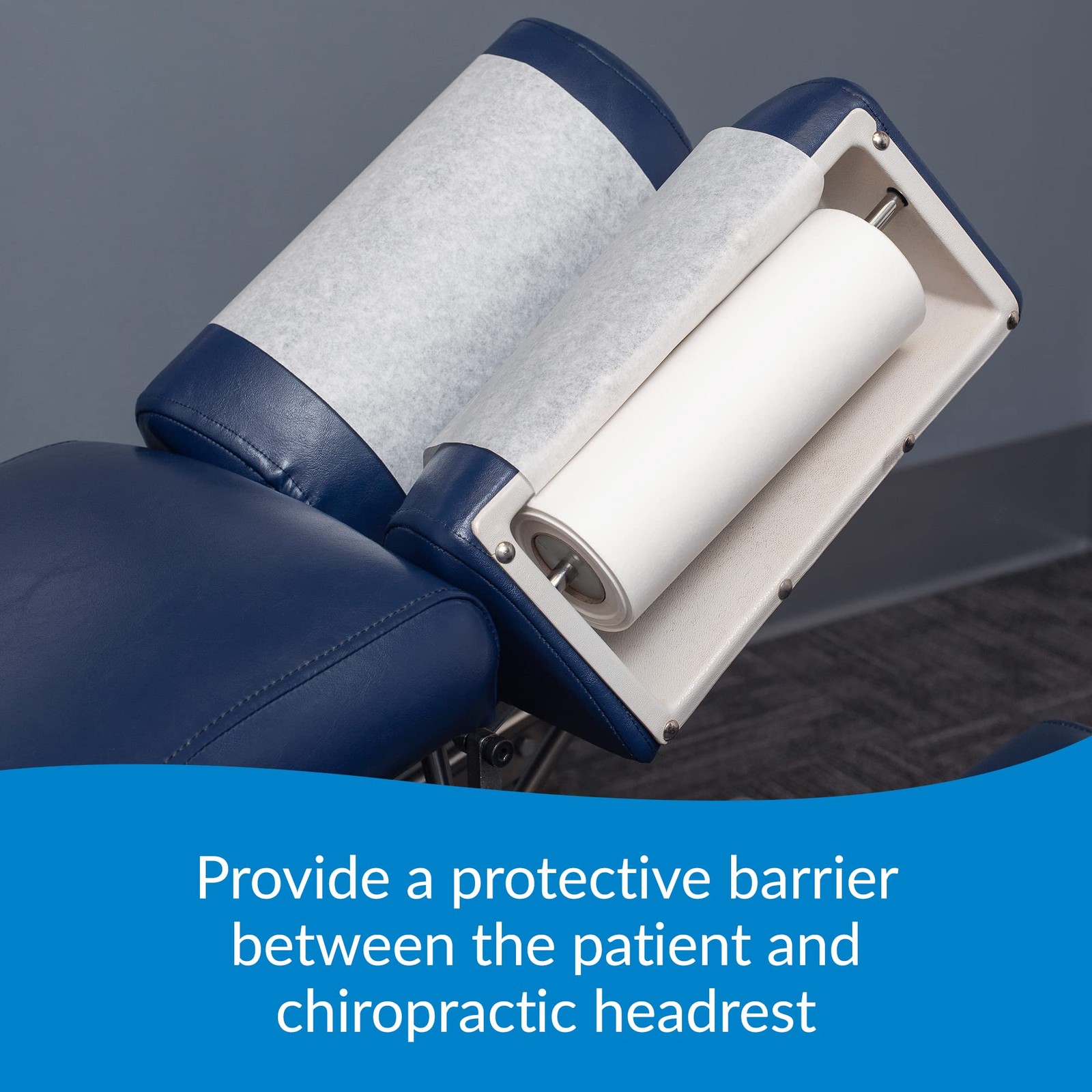 Avalon Single-Use Chiropractic Headrest Paper Roll White 8.5” x 225’ Pack of 25