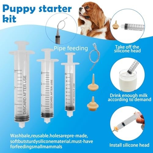 Whelping Kit for Puppies & Kittens – 77-Piece Birthing Essentials & Feeding Supp