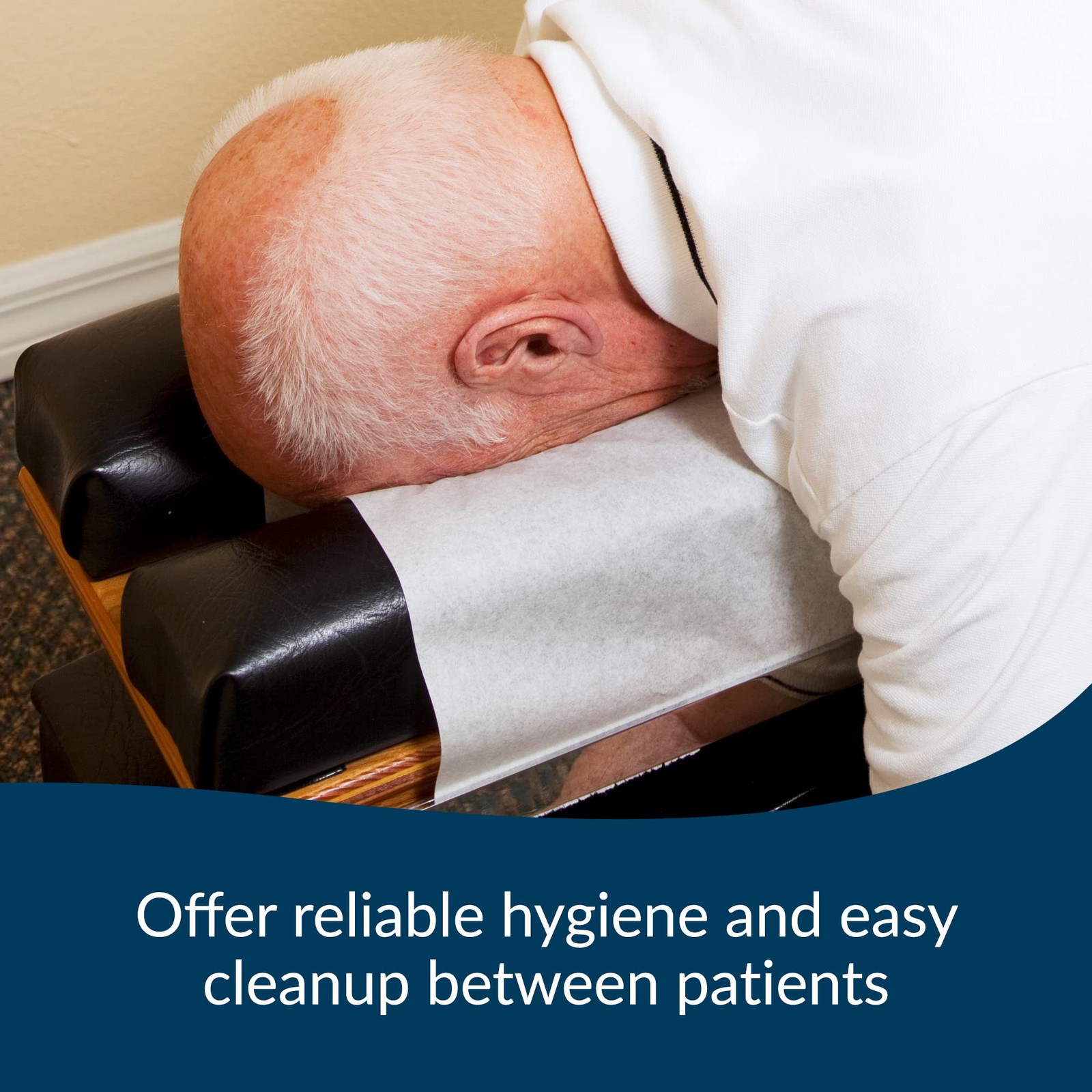 Avalon Single-Use Chiropractic Headrest Paper Roll White 8.5” x 225’ Pack of 25
