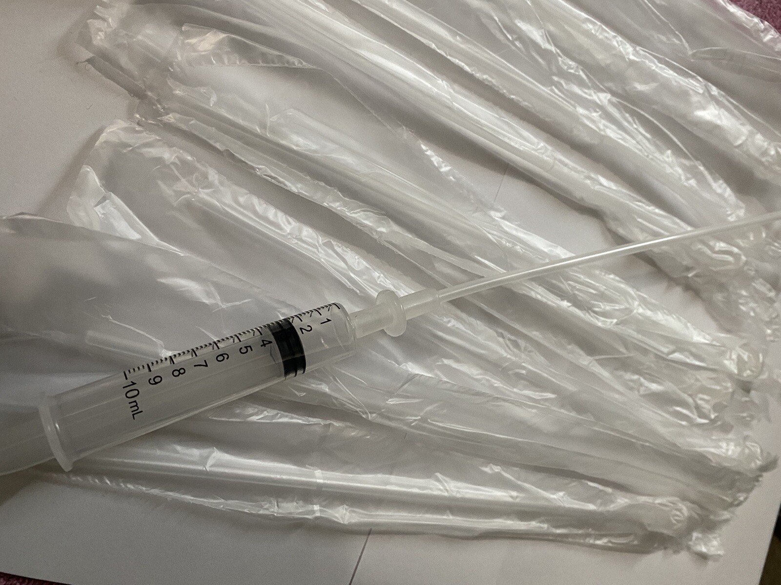 15 pack of Plastic 10cc Syringes for Dog Artificial Insemination !!