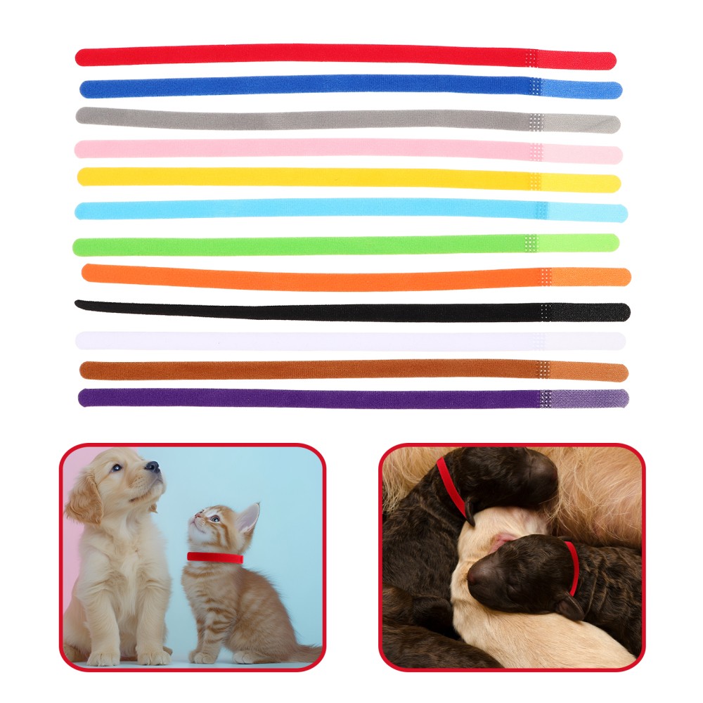 36pcs Kitten Collar: Kitten And Puppy Id Collars For Newborn Pets – Colored