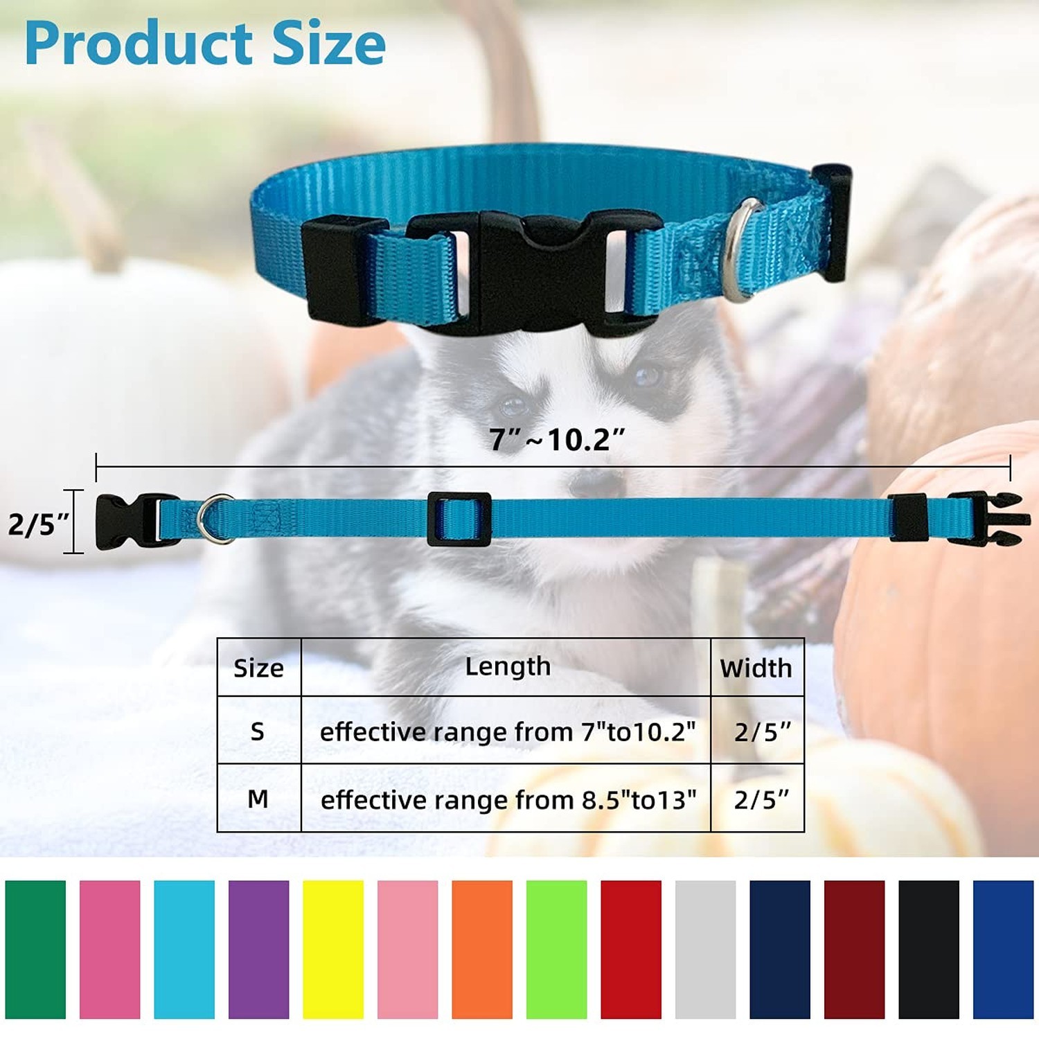 Puppy ID Collar – Identification Adjustable Collars for Newborn Dog Cat, Supe…