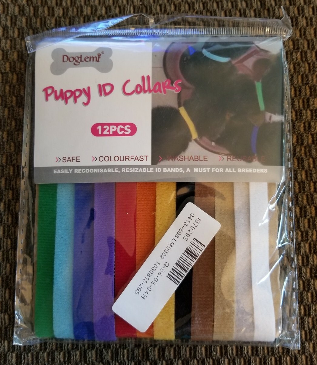 NEW DogLemi Puppy ID Collars Set of 12
