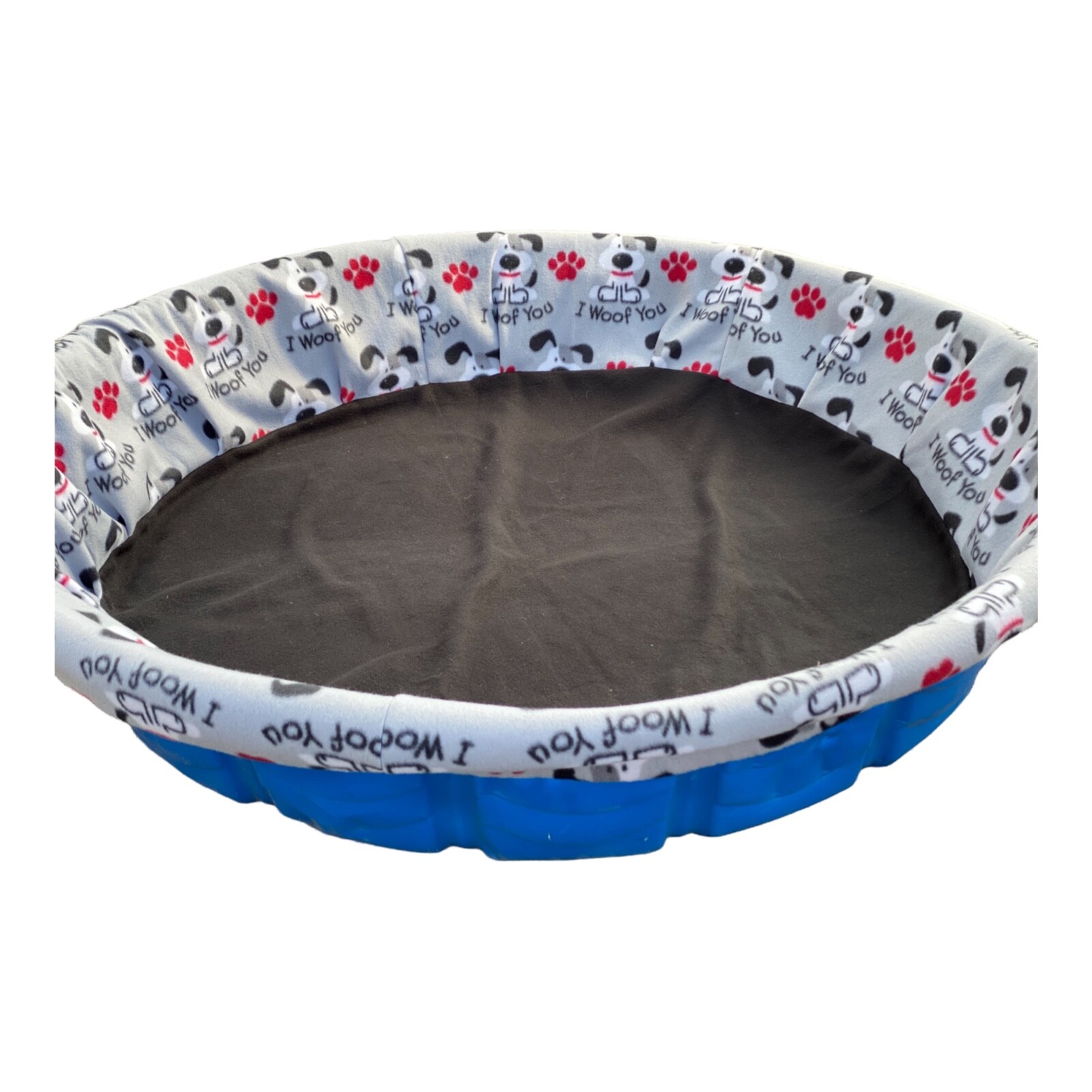 SHIPS FREE USA Small Fleece Whelping Kiddie Pool Liner for Dogs 0-24 Pounds