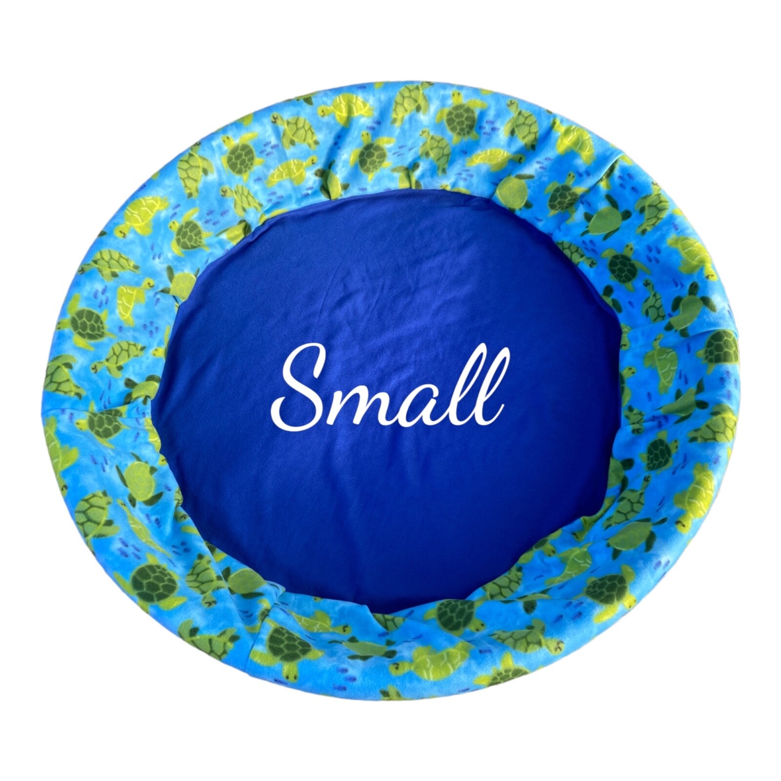 SMALL “Turtles” Handmade Fleece Whelping Kiddie Pool Liner for Puppies