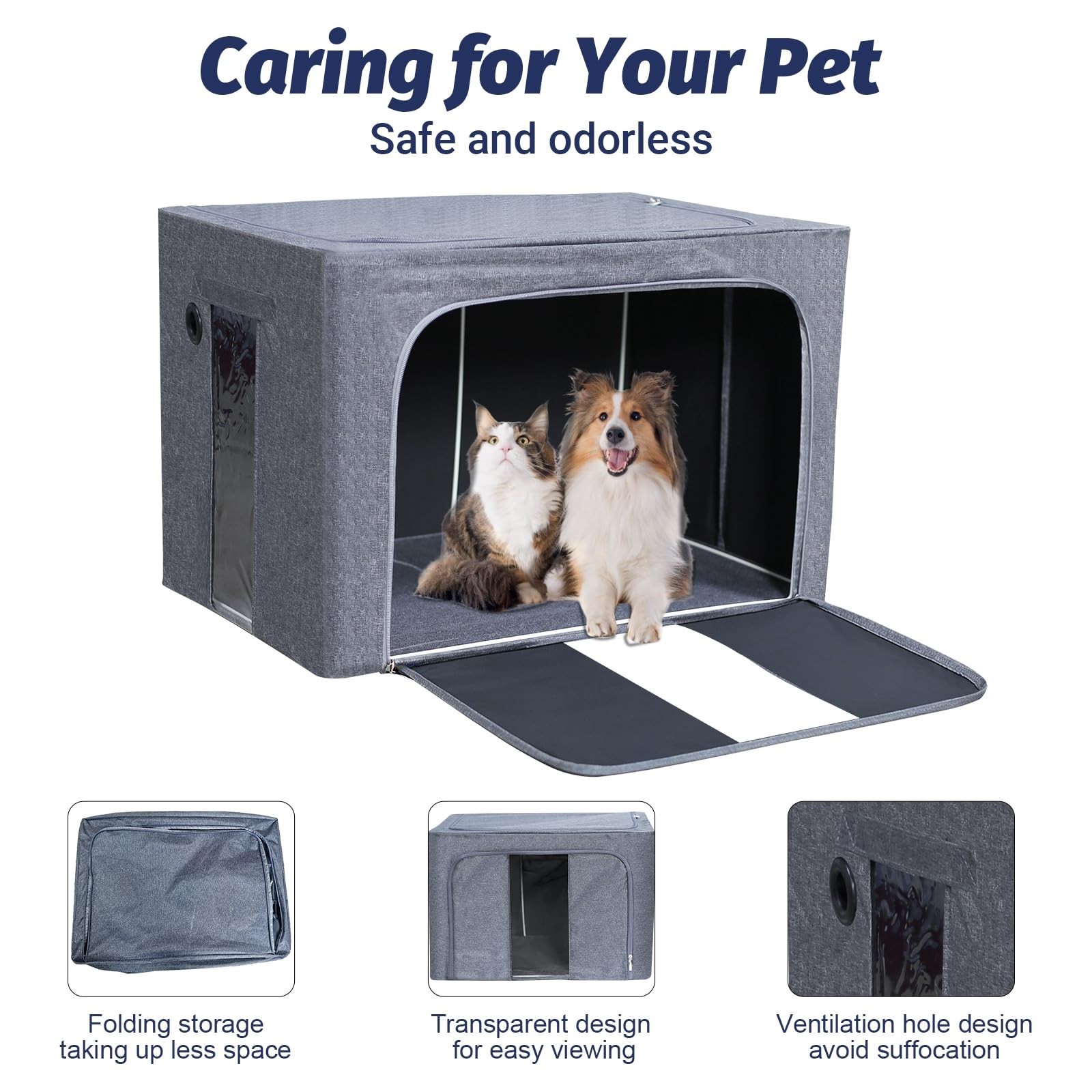 Puppy Incubator, Pet Atomization Oxygen Box, Incubator for Kitten and Puppies…
