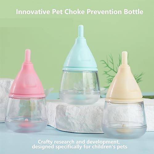 Kitten Bottles for Nursing,Puppy Bottles for Nursing 4 Count (Pack of 1) Blue