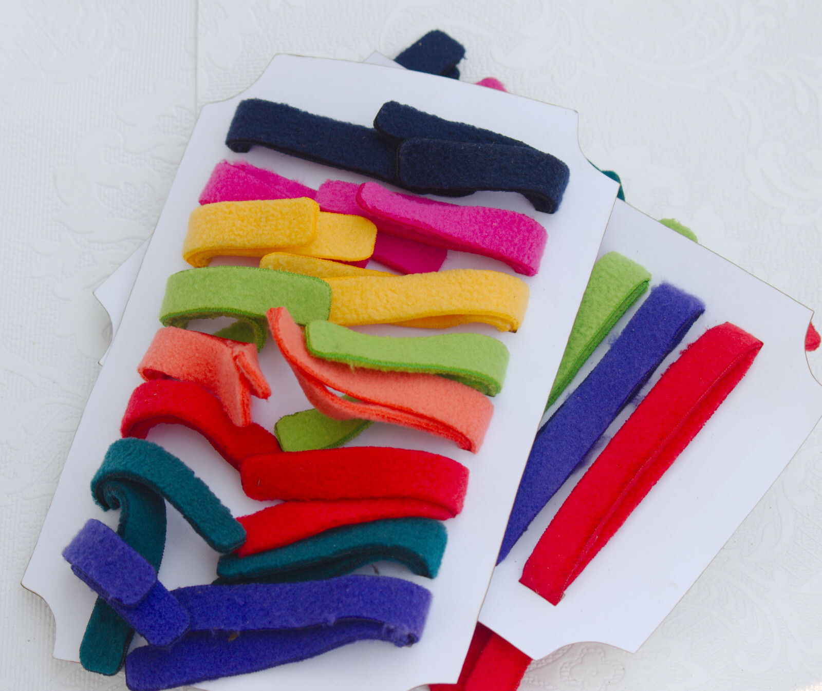 20 Puppy Collars for Litter, 10 Colors Puppy Whelping Collars, Double