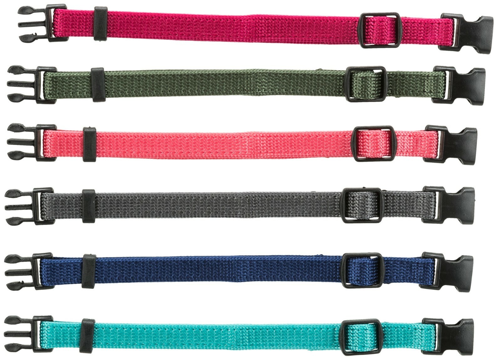 S-M Trixie Puppy Whelping Collars 17-25 cm/10 mm Quick Release Buckle 6 / 12 Pk