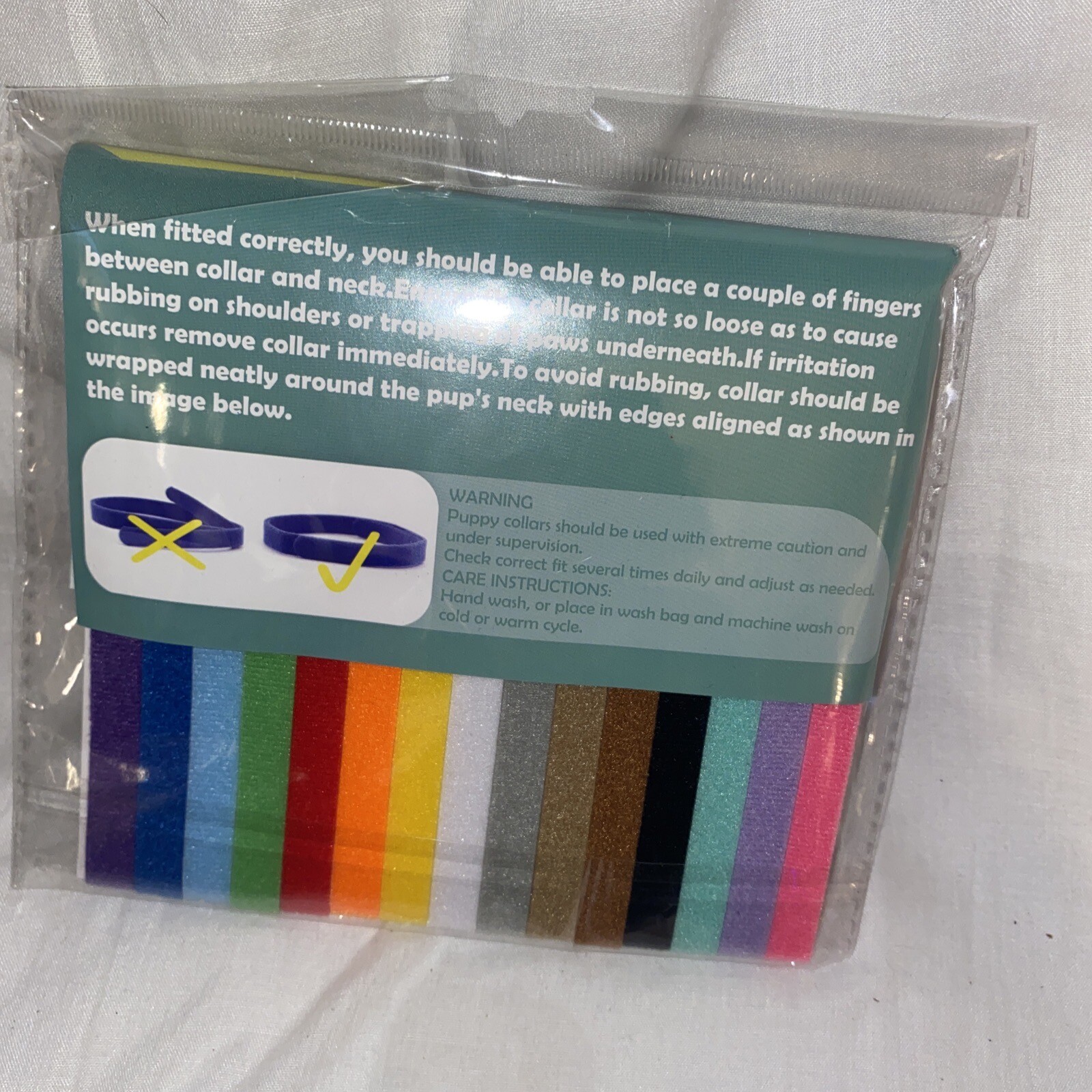 15 Colours Puppy ID Collars GAMUDA PET RAINBOW NEWBORN PUP