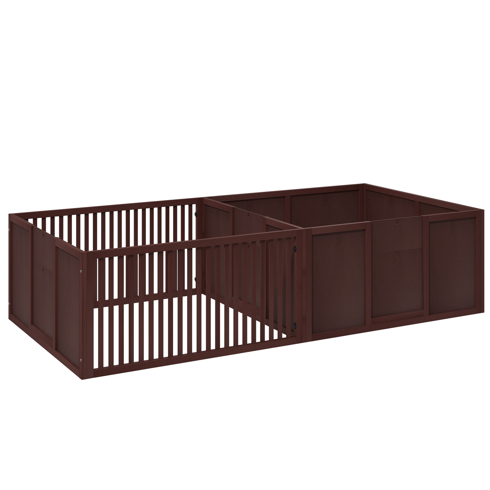 Wooden Whelping Box for Dogs for All Sized Dogs, 81″ x 39″ x 20″