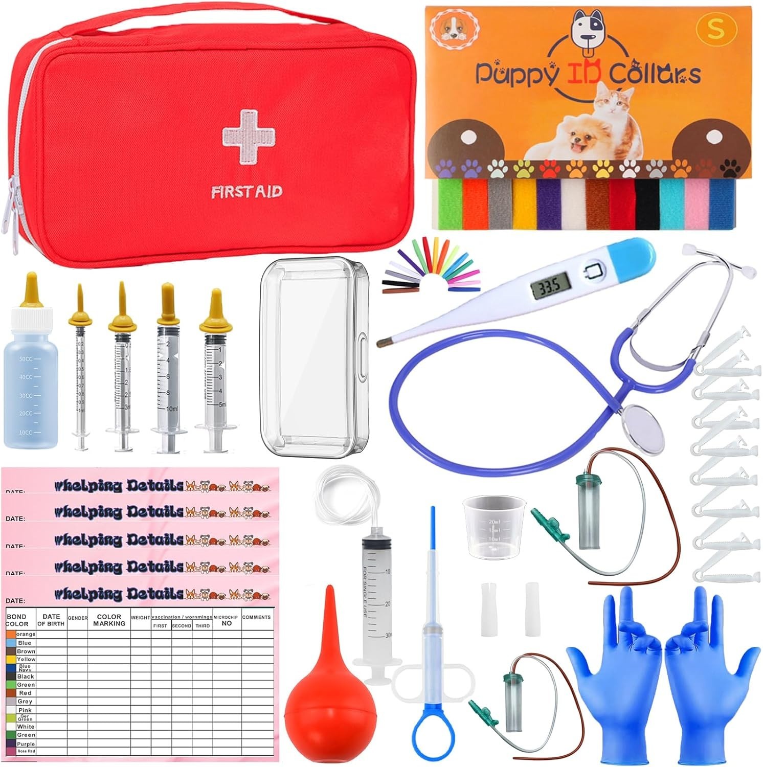 All-in-One Whelping Supplies Kit for Puppies and Kittens – 15.7 Oz of Essentials