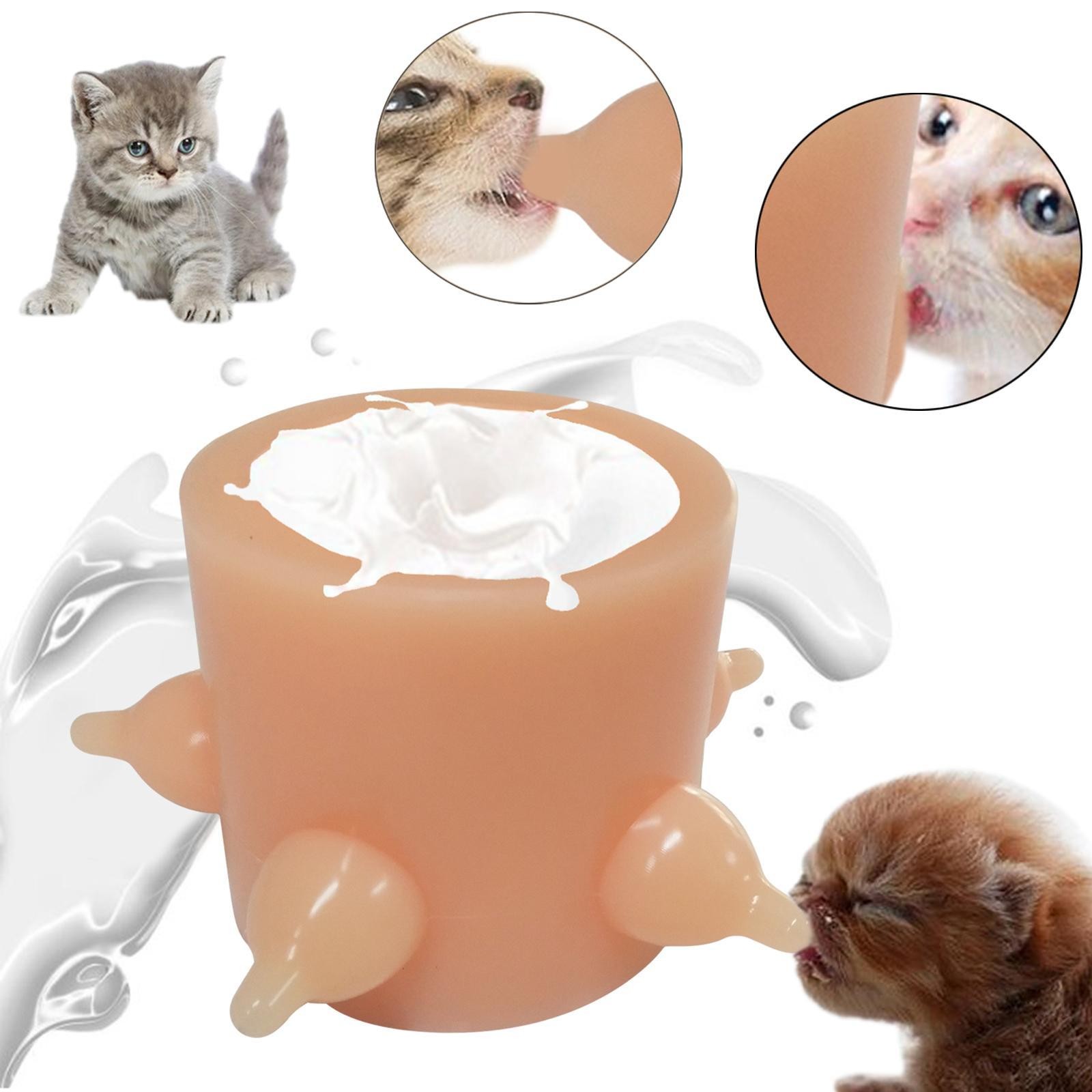 Puppy Milk Feeder Silicone Multi Nipples Pet Nursing Bottle Bubble Milk Bowl
