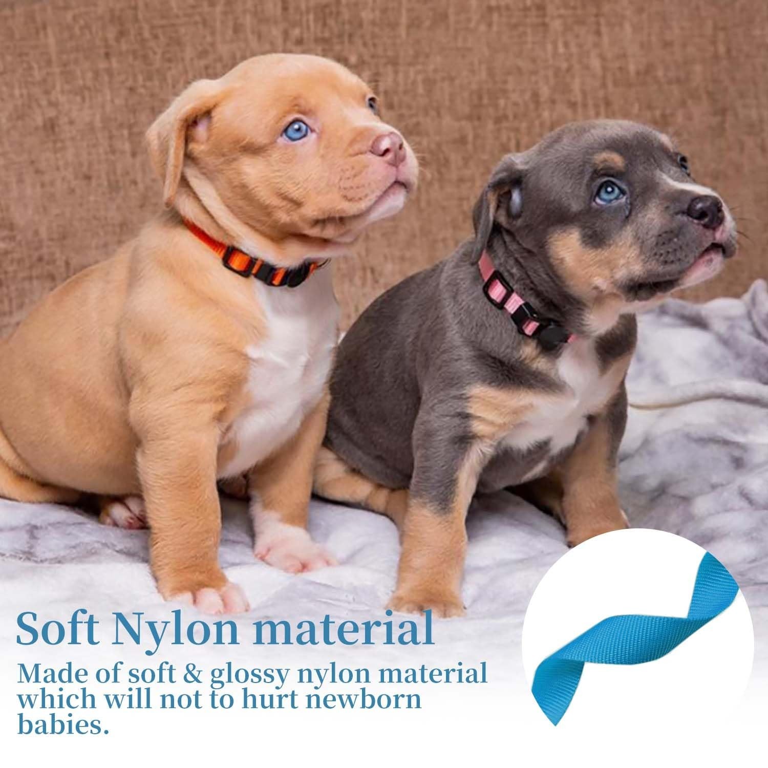 Puppy ID Collar – Identification Adjustable Collars for Newborn Dog Cat, Supe…