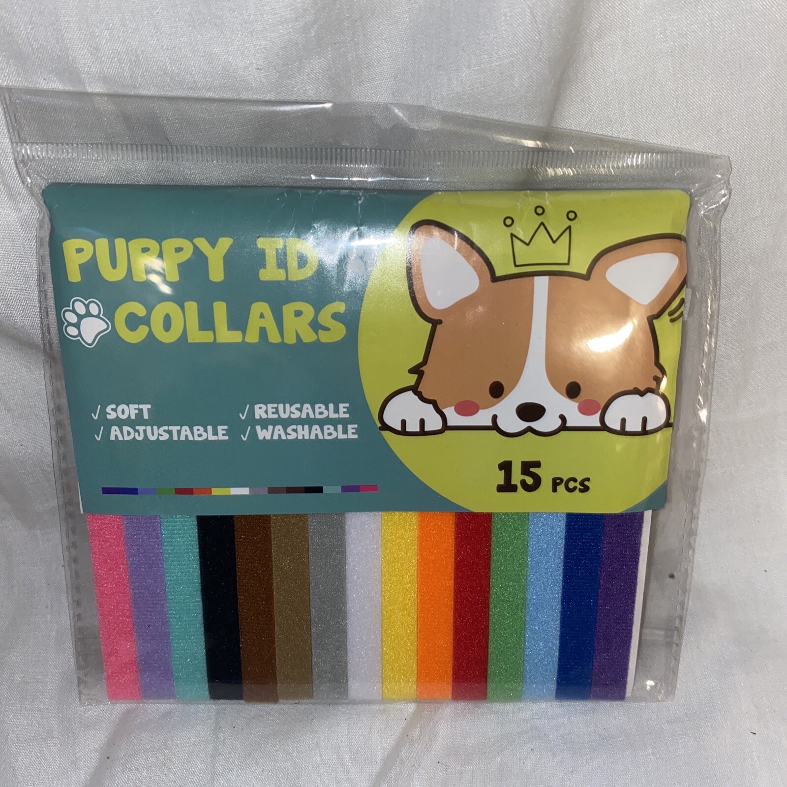 15 Colours Puppy ID Collars GAMUDA PET RAINBOW NEWBORN PUP