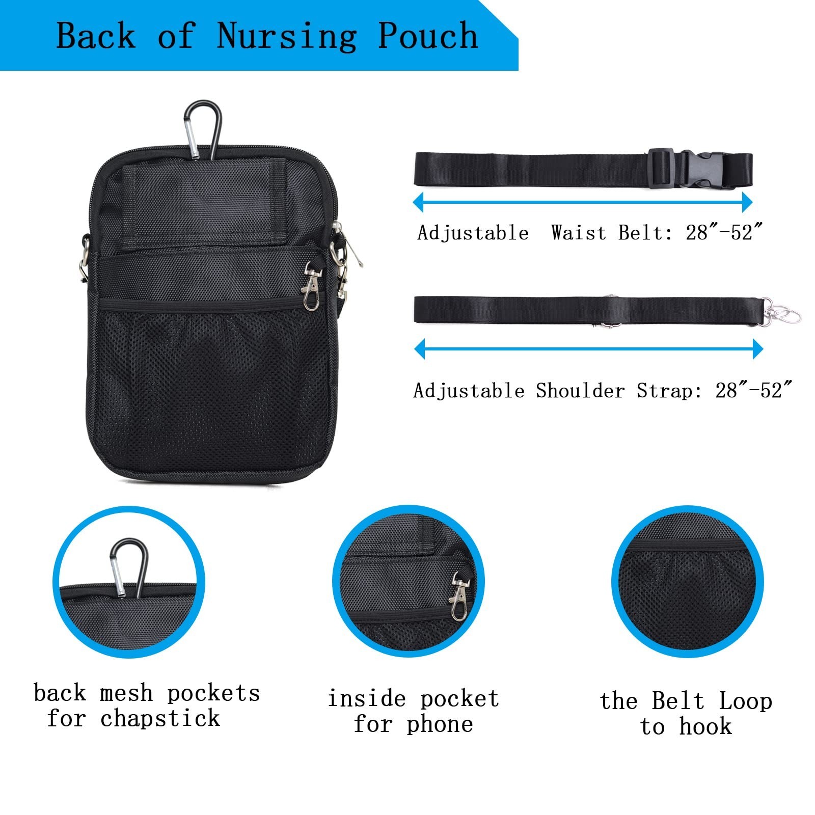 Nurse Fanny Pack, Multi Compartment Nursing Fanny Pack with Pockets | Utility…