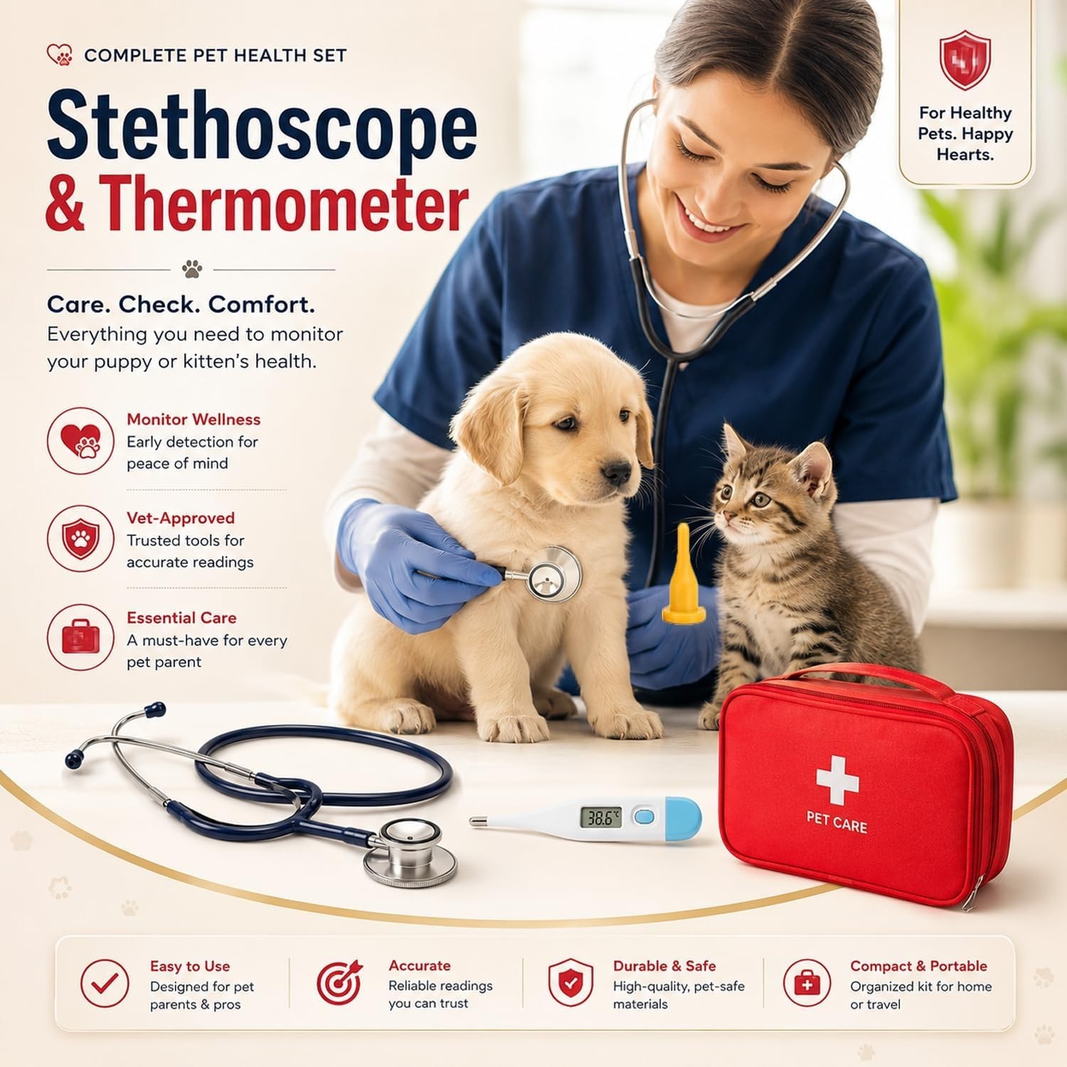 All-in-One Whelping Supplies Kit for Puppies and Kittens – 15.7 Oz of Essentials