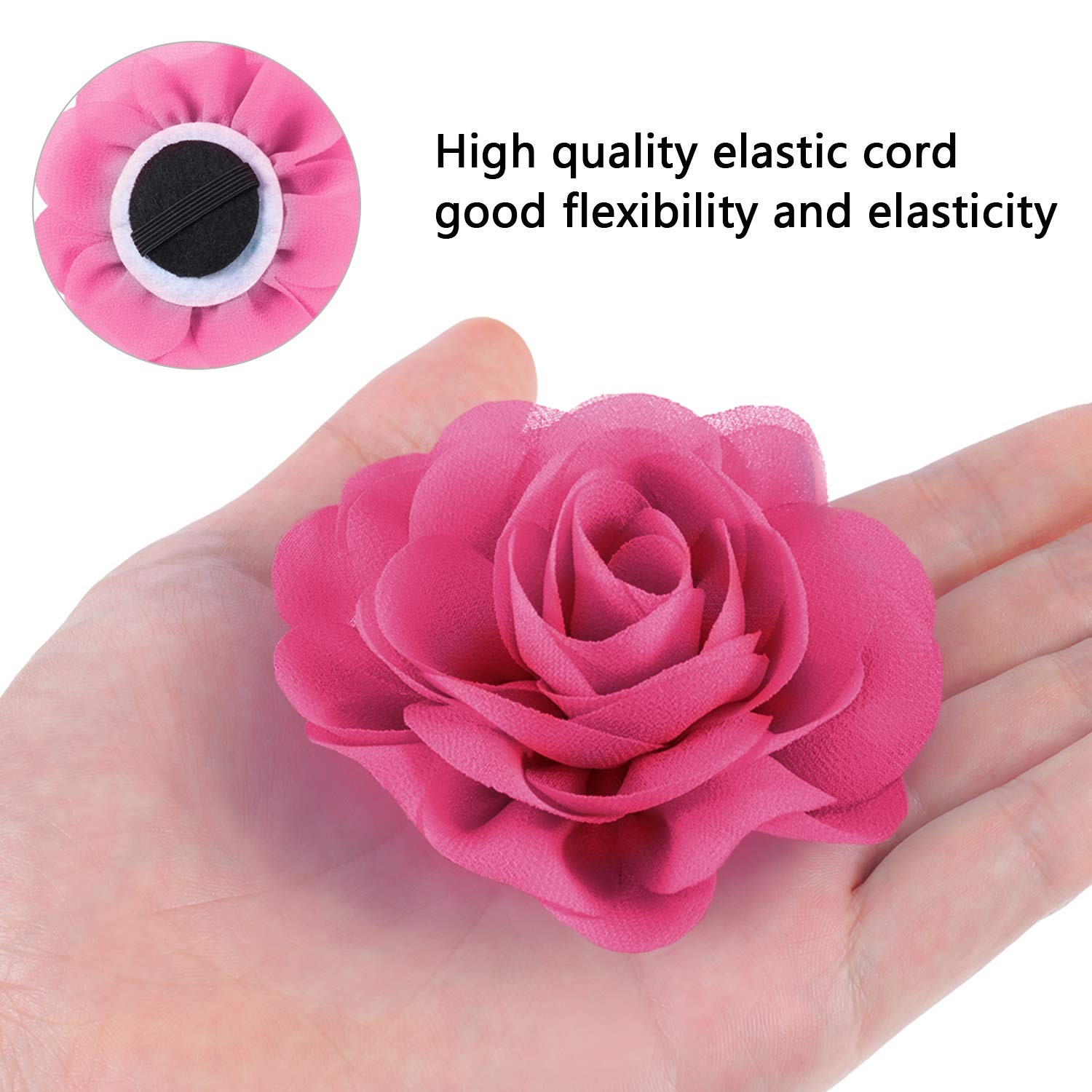 WILLBOND 8 Pieces Dog Flowers Collar Pet 8 Cm / 3.15 Inches, Multi-color