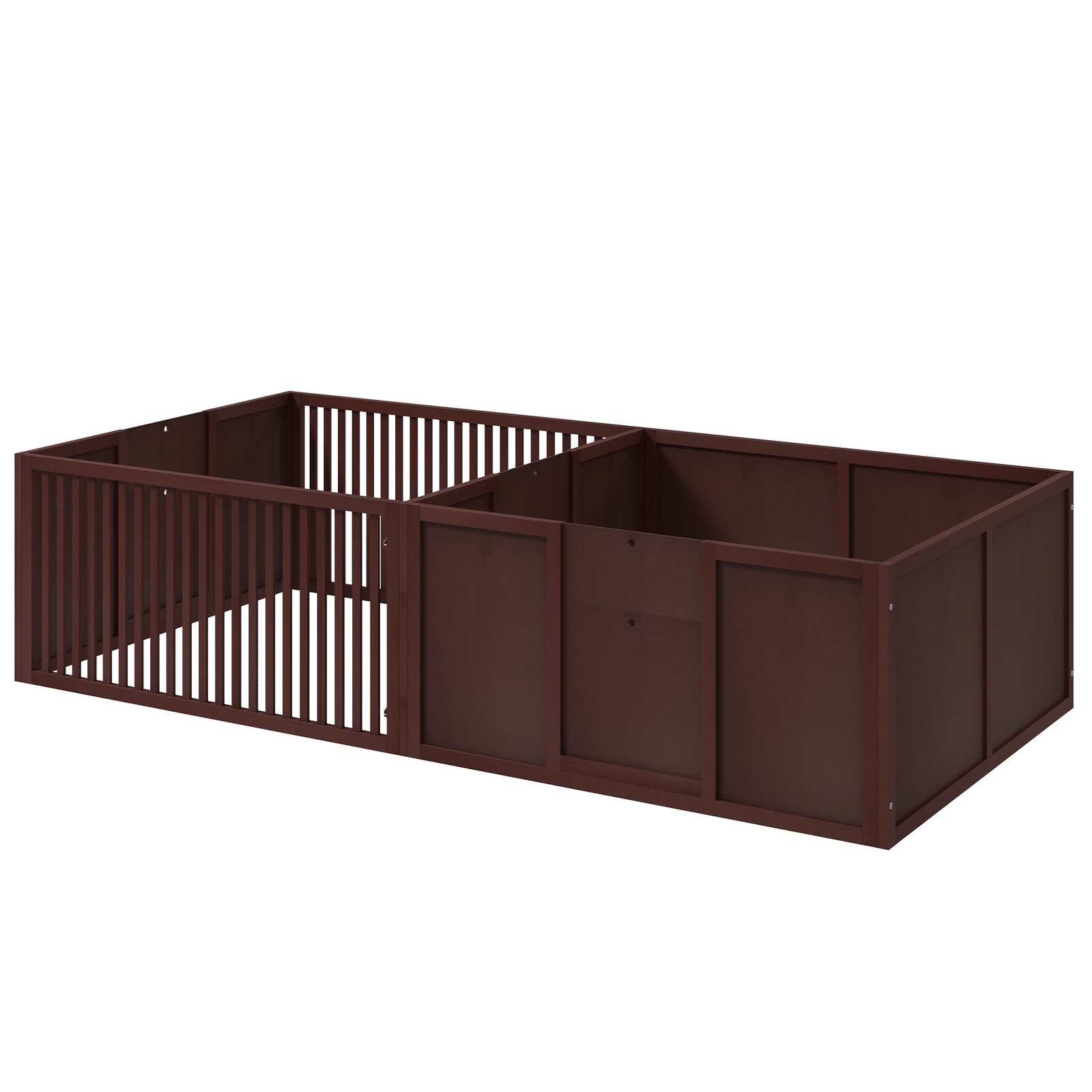 Wooden Whelping Box for Dogs for All Sized Dogs, 81″ x 39″ x 20″