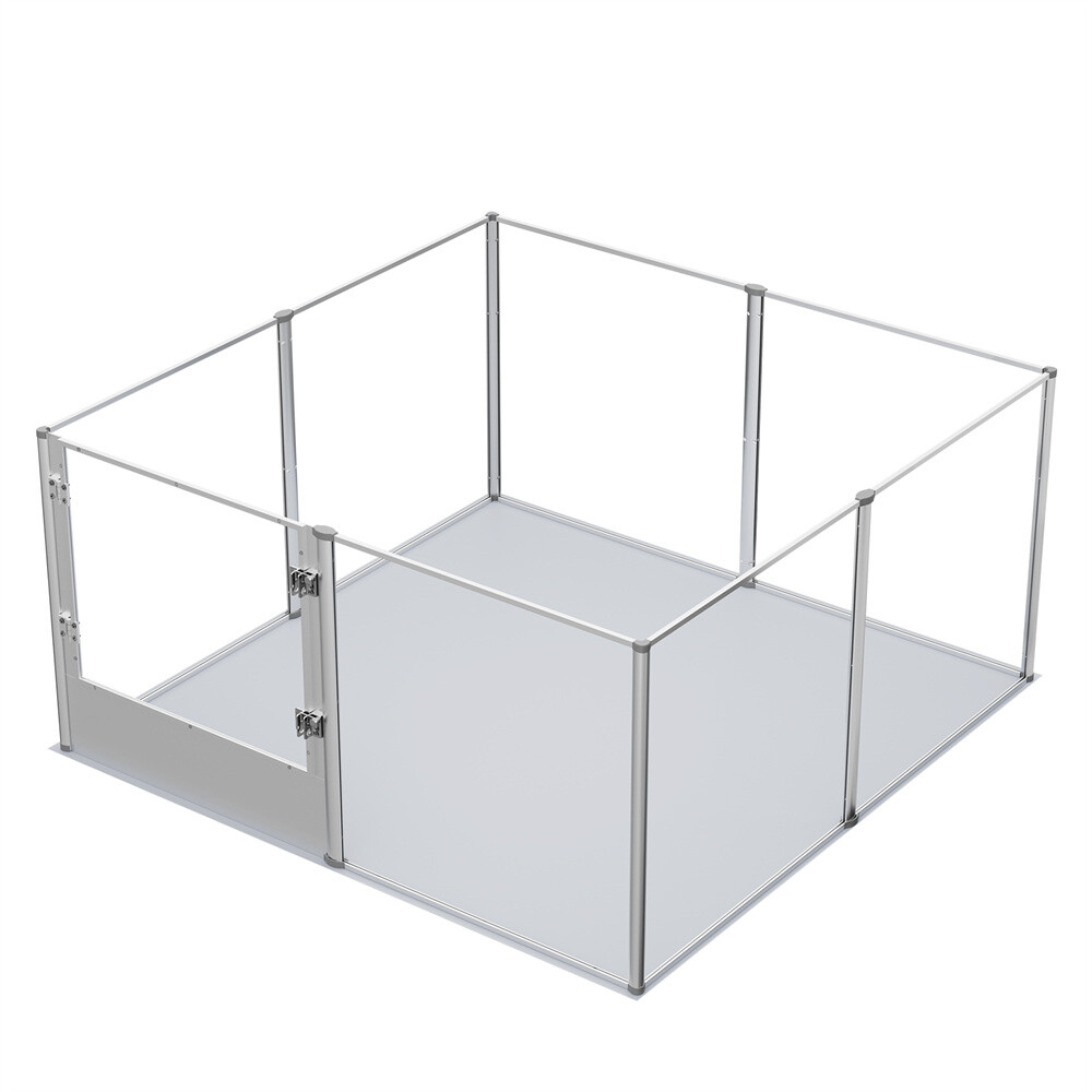 Tall 32inch Clear Acrylic Dog Playpen Fence Large Pet Whelping Pen Box Kennel XL