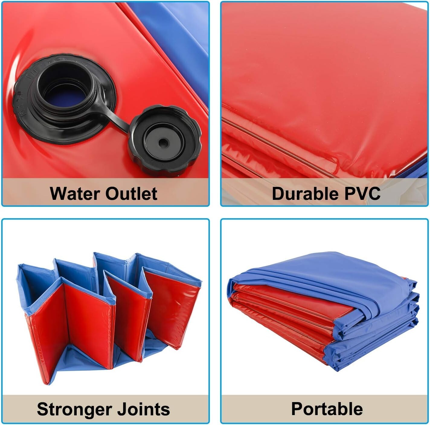 Sturdy Strong Portable Red Whelping Pool – Durable PVC – 32″ Dia.x12″ H