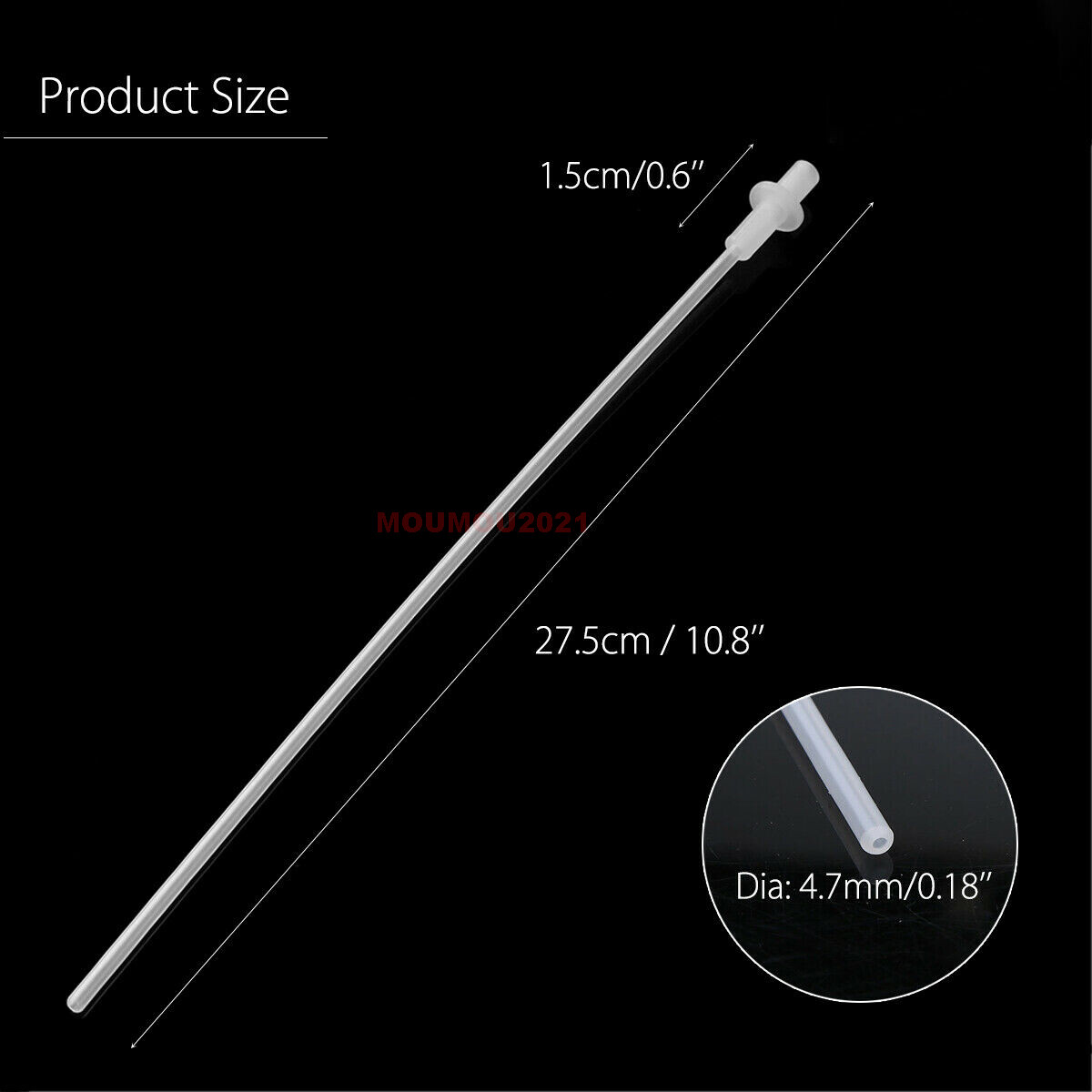 50PCS Artificial Insemination Rods Breeding Catheter Tube Dog Sheep Goat 10 Inch