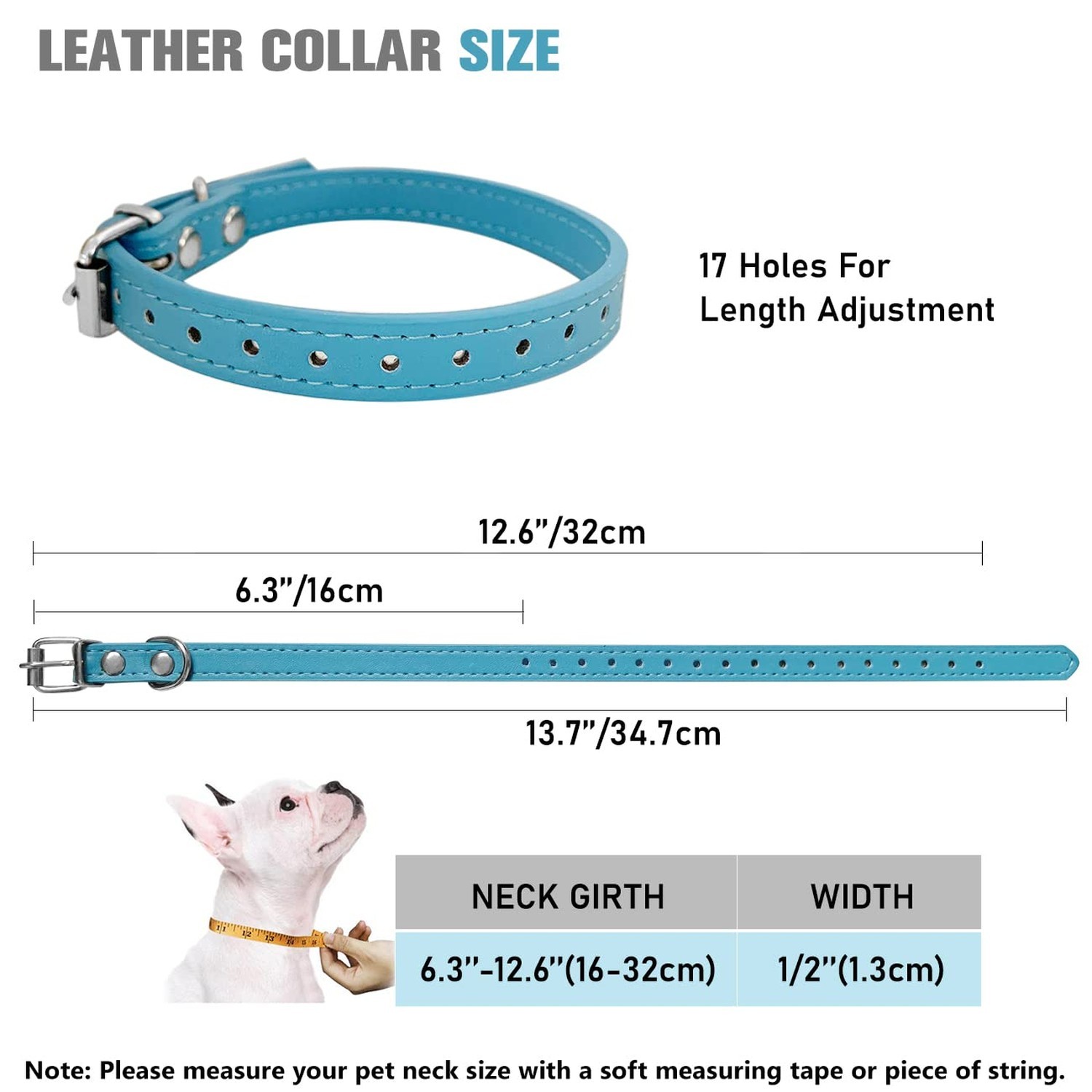Puppy Collars for Litter – 14 Color Adjustable ID Collar Identification Leath…