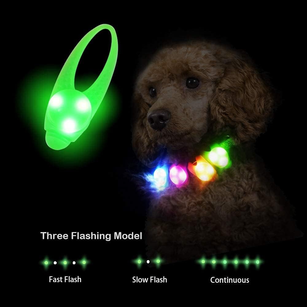 LaRoo Dog Lights for Night Walking, LED Collar 1th Gen, Green-A