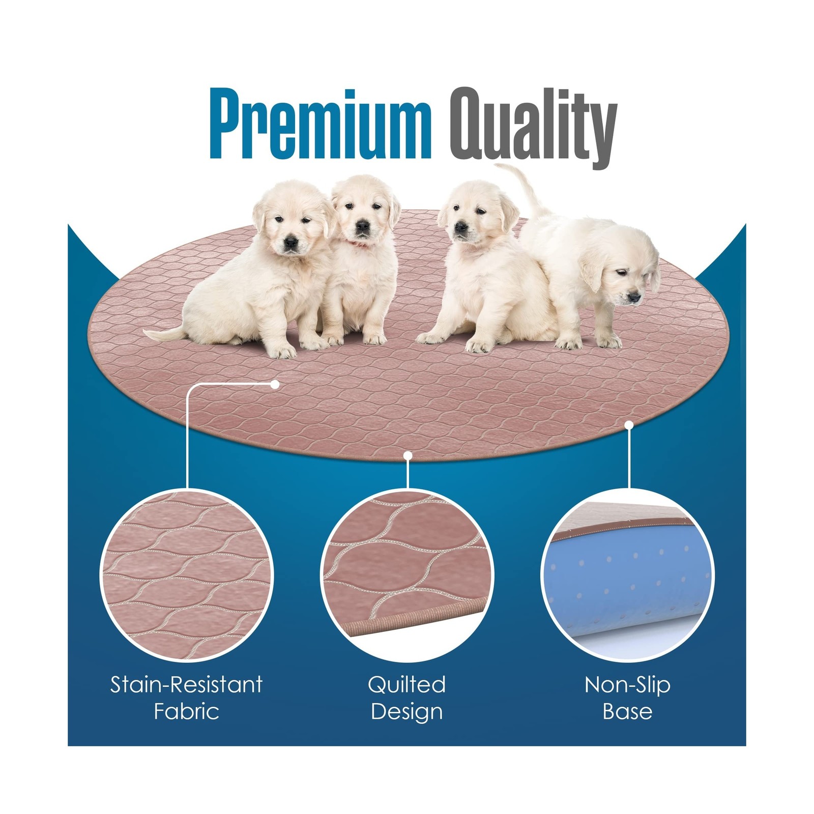 Houseables Whelping Pad, Whelping Mat, Washable Pee Pads for Do… USA FAST SHIP
