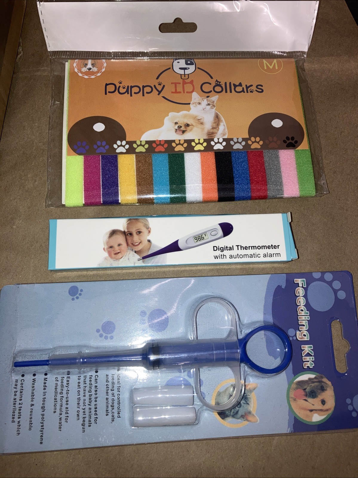 52Pcs Puppy Whelping Kit, Newborn Pets Whelping Supplies W/Scales & More