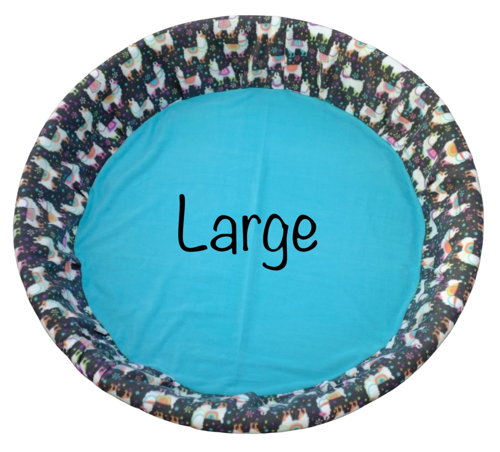 LARGE “Llama” Handmade Fleece Whelping Kiddie Pool Liner for Puppy Breeding Pen