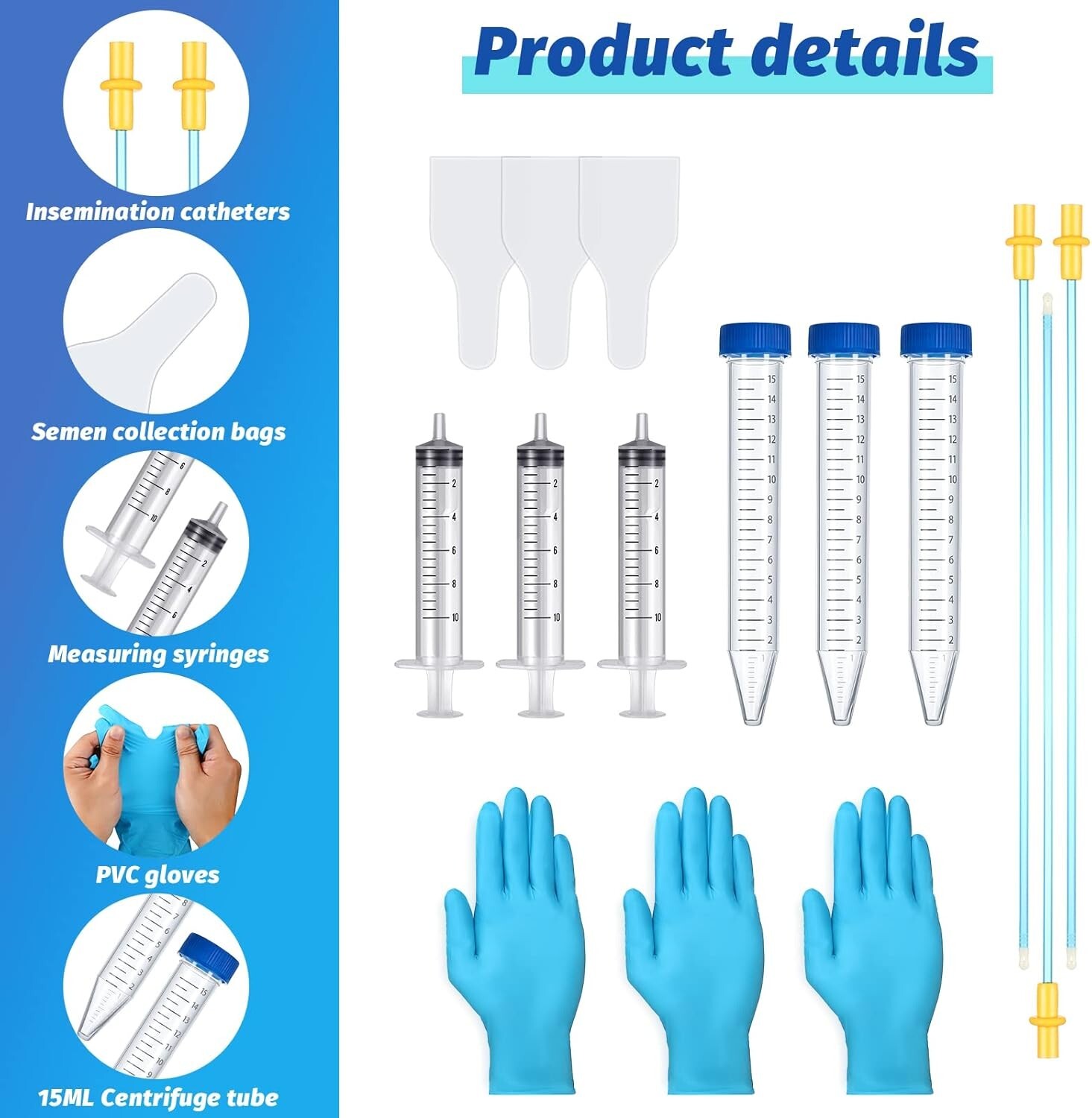Kit De Inseminacion Artificial Canina Conos Inseminacion Desechables Para Perros
