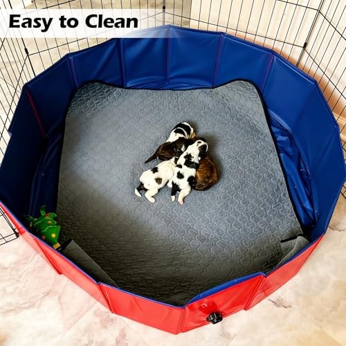 Dog Whelping Box,Dog Whelping Box Pool,Whelping Box for 47″ Dia.x12″ H Red