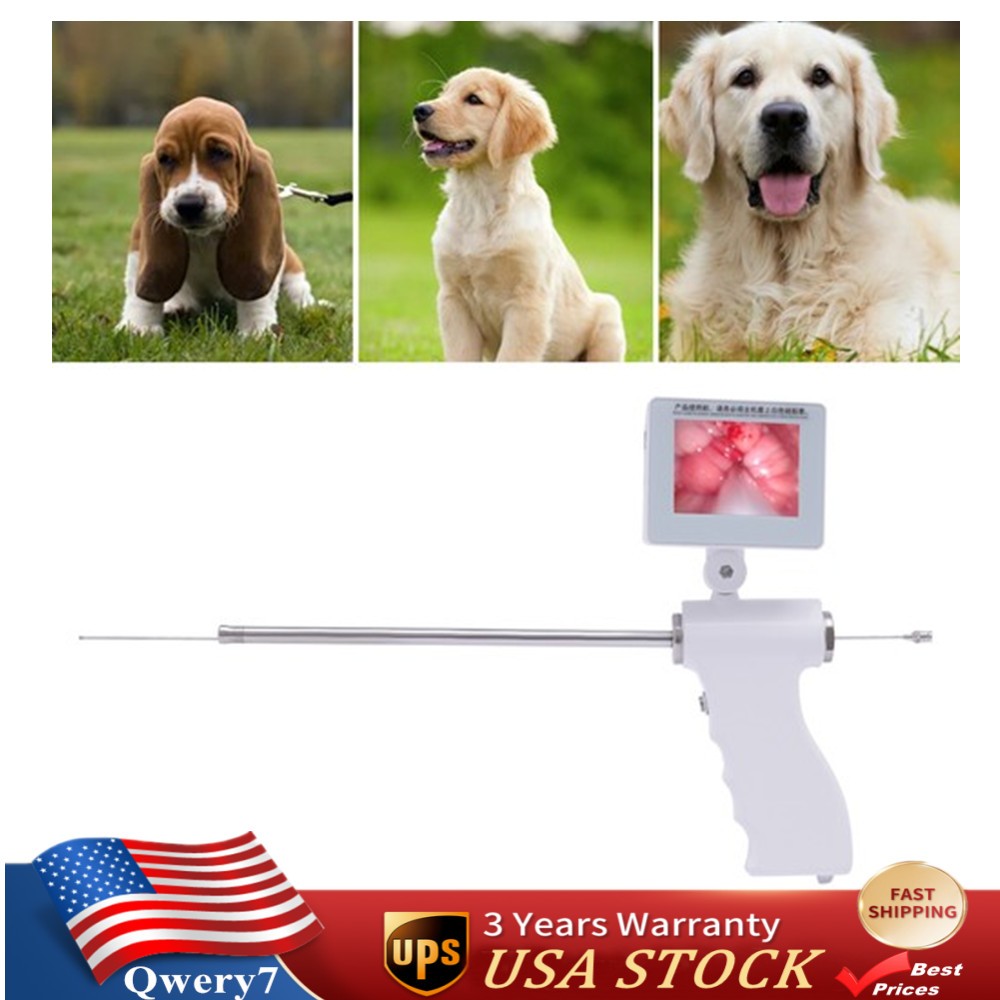 Visual Dog Artificial Insemination Gun Kit AI Breeding Machine Waterproof Camera