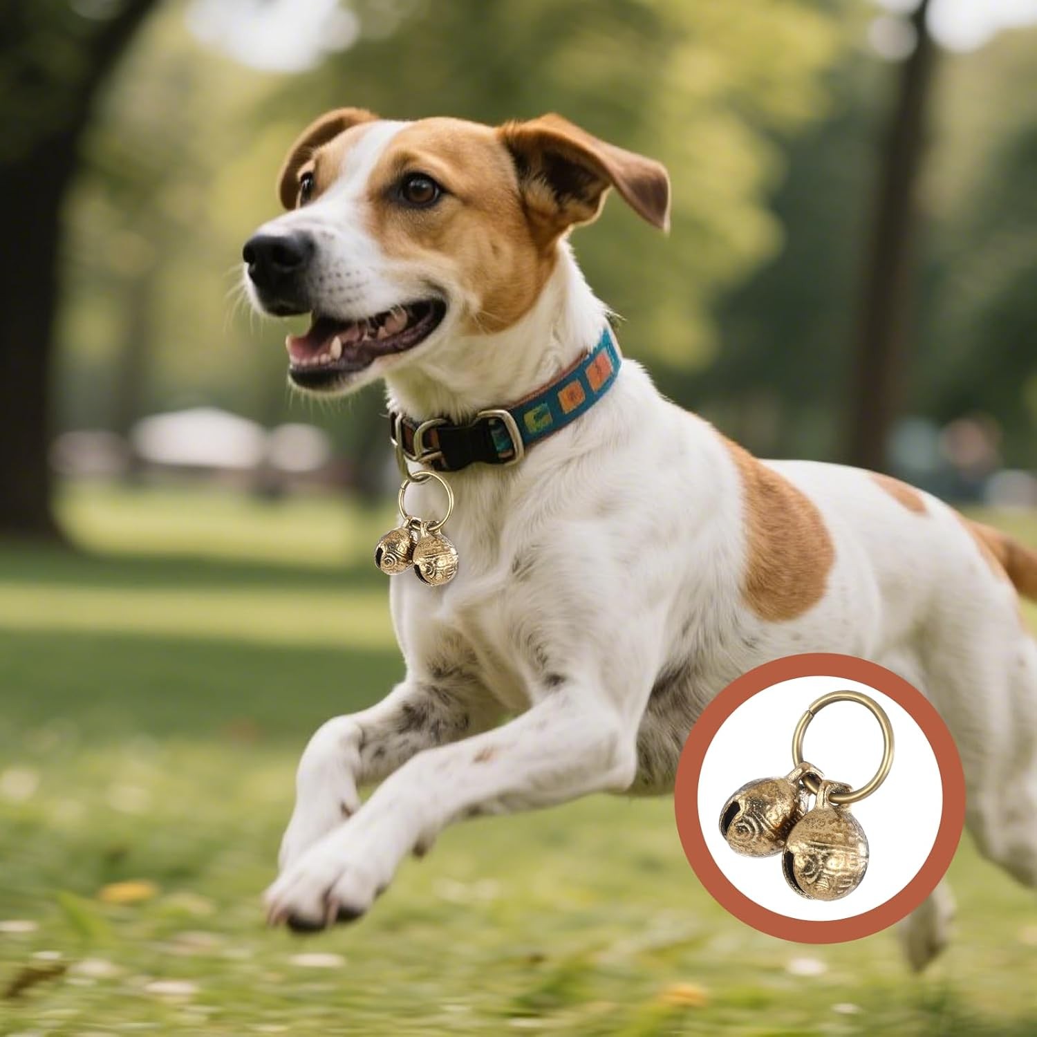 Copper Bell for Dog Collar, 4 PCS Brass Bells Extra Loud Collar Small