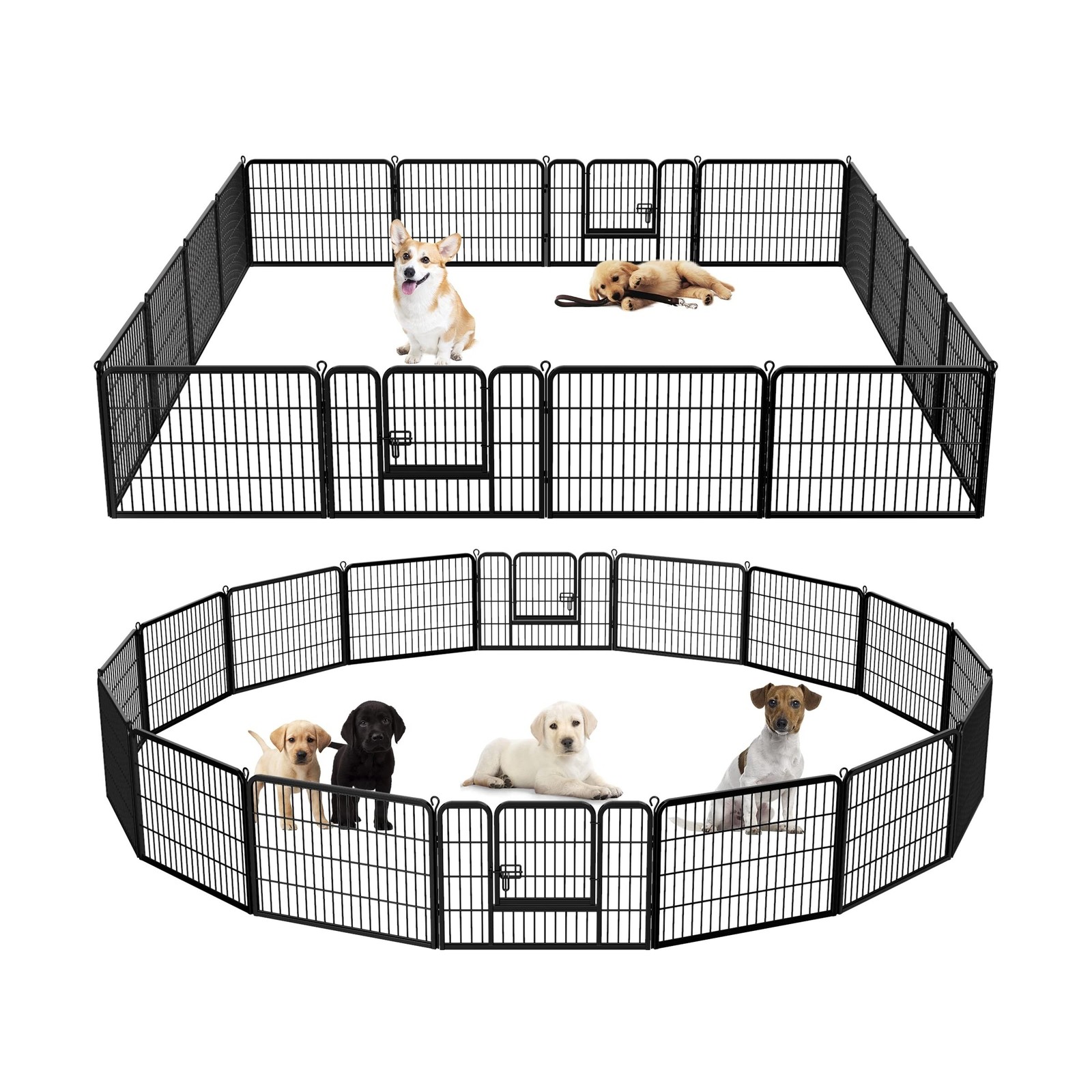 Dog Pen Pet Playpen Kennel Fence Outdoor Indoor Play Yard Puppy Exercise Barr…