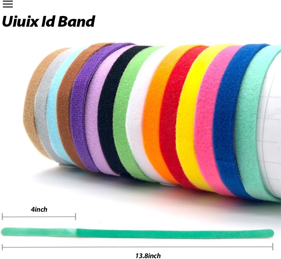 Adjustable Puppy Whelping Collars – 30 Soft ID Bands for Puppies and Kittens