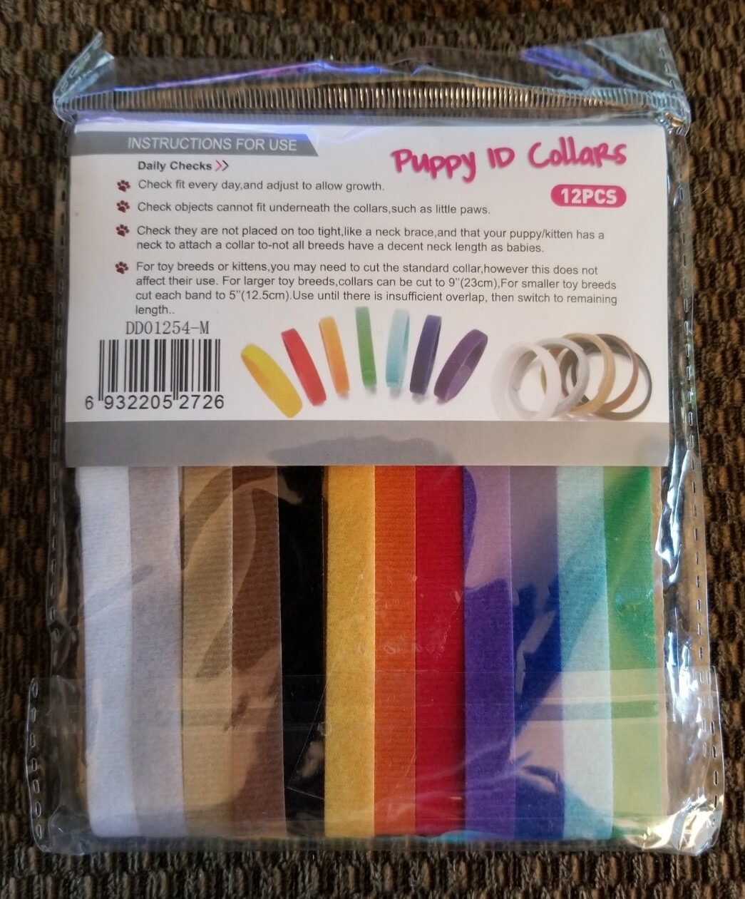 NEW DogLemi Puppy ID Collars Set of 12