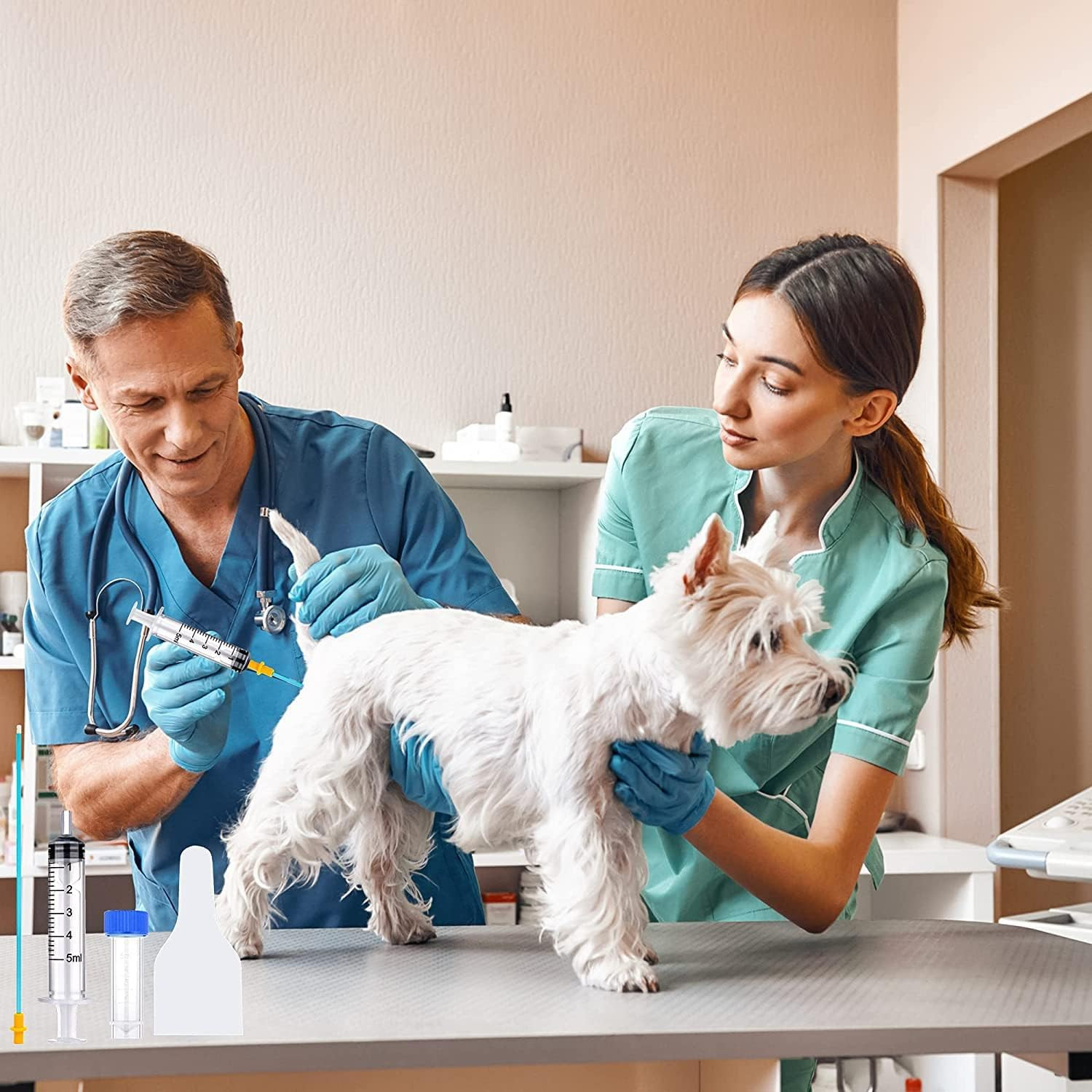 20 Set AI Artificial Insemination Dog Breeding Kit, Canine Breeding Kit, Dog Ins