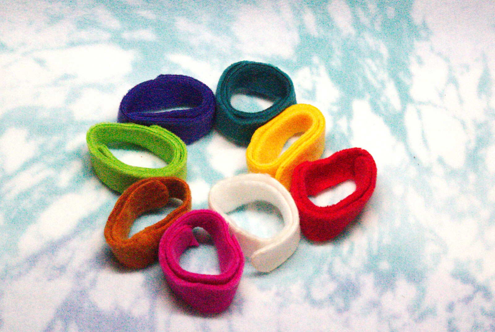 20 Puppy Collars for Litter, 10 Colors Puppy Whelping Collars, Double