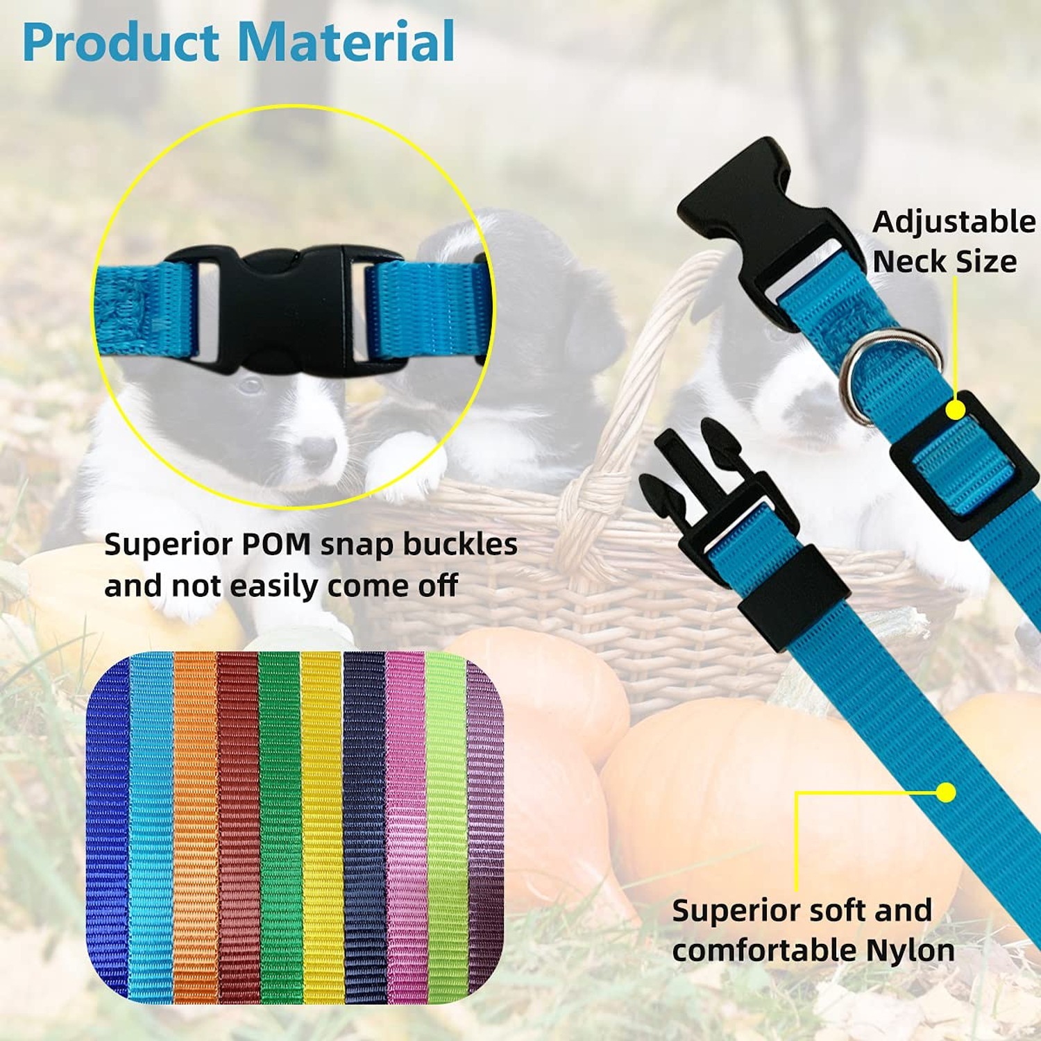 Puppy ID Collar – Identification Adjustable Collars for Newborn Dog Cat, Supe…