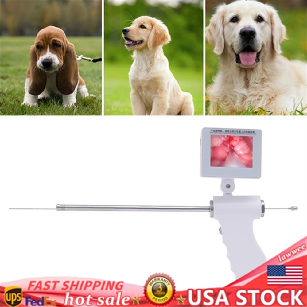Visual Dog Artificial Insemination Gun Kit AI Breeding Machine Waterproof Camera