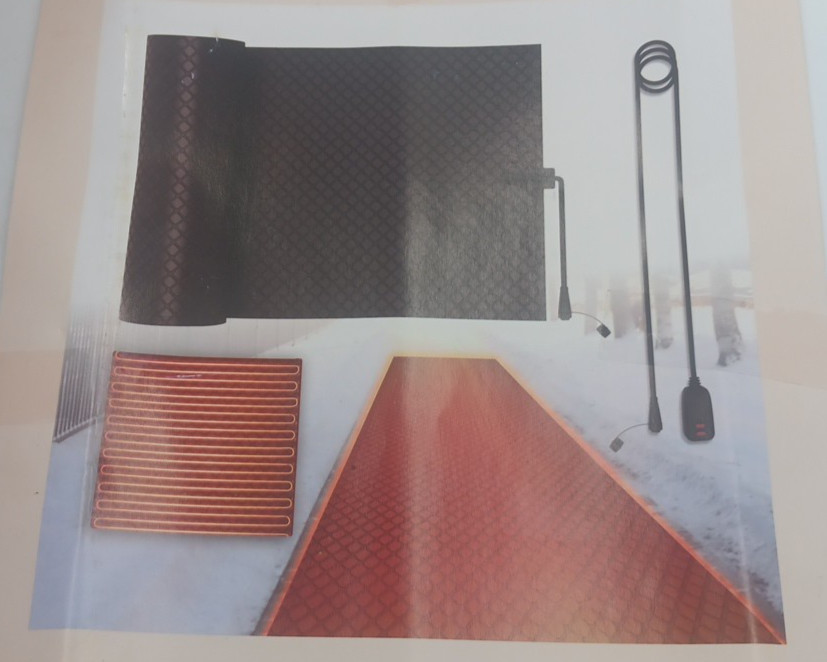 Heated Snow Melting Mat, 21 x 72 Inch Heated Outdoor Mats