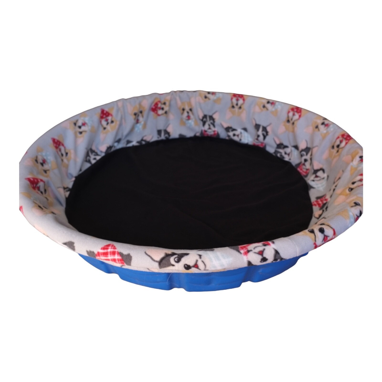 LARGE “Bandana Dogs” Handmade Fleece Whelping Kiddie Pool Liner for Puppies