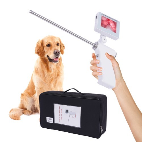 3.5 Inch Artificial Camera Screen Visual Dog Insemination Gun 360° Rotation 5MP