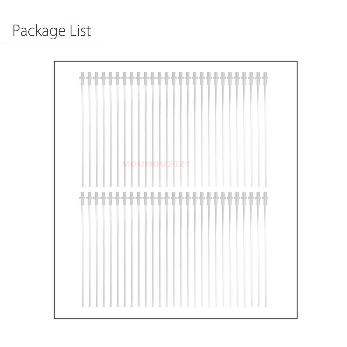 50PCS Artificial Insemination Rods Breeding Catheter Tube Dog Sheep Goat 10 Inch